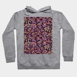 Leaves + Berries in Olive, Plum & Burnt Orange Hoodie